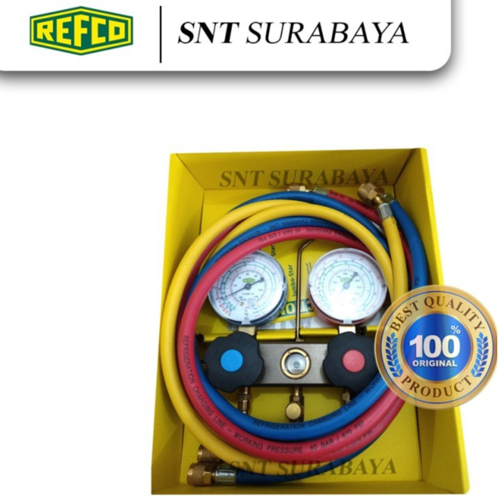 Jual Manifold AC R22 / Double Manifold Refco R22 / Manifold AC lengkap