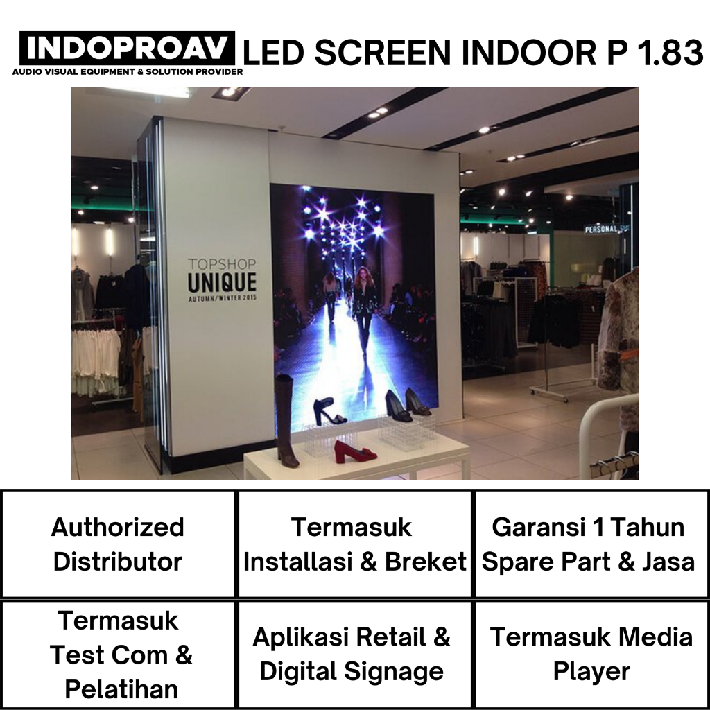 PAKET VIDEOTRON INDOOR P1.83 FULL COLOR