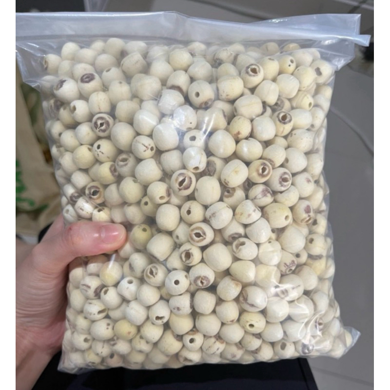 

LIAN ZI MP / BIJI TERATAI KERING / WHITE LOTUS SEED / LIEN CI / ENAK DI MAKAN 500gr