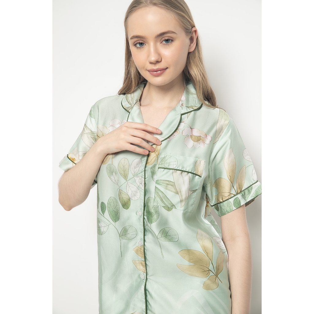 Aeri ORGANIC SILK Classic Pajamas Set Piyama Tencel