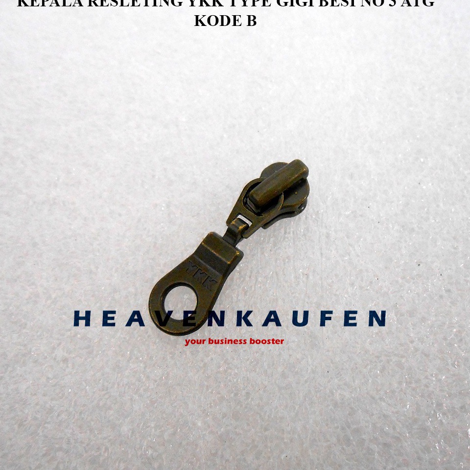 COM152 FLASH SALE Kepala Resleting  Kepala Zipper YKK Type Gigi Besi No 3 Warna ATG Kode B
