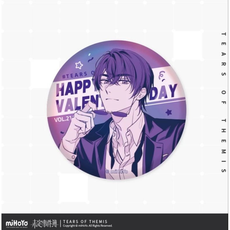 Official Tears of Themis Valentine Edition Badges - Marius von Hagen / King - pin marius