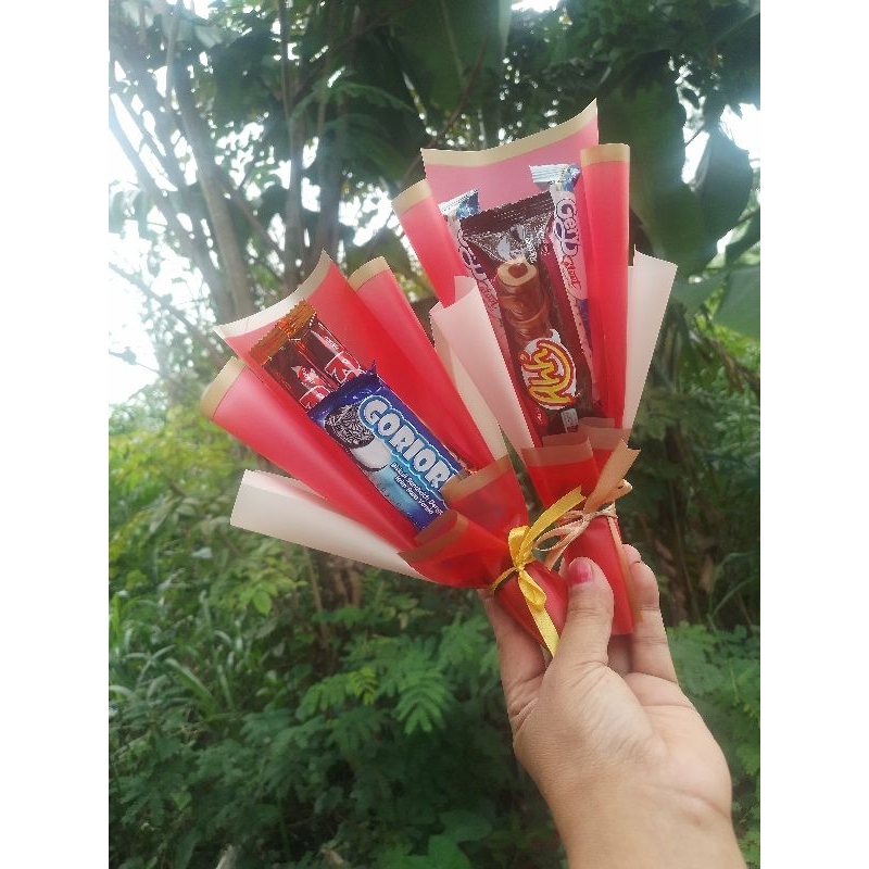 Buket snack 3 slot/ buket snack mini/ buket ulang tahun/ buket THR/ hadiah/ kado imut