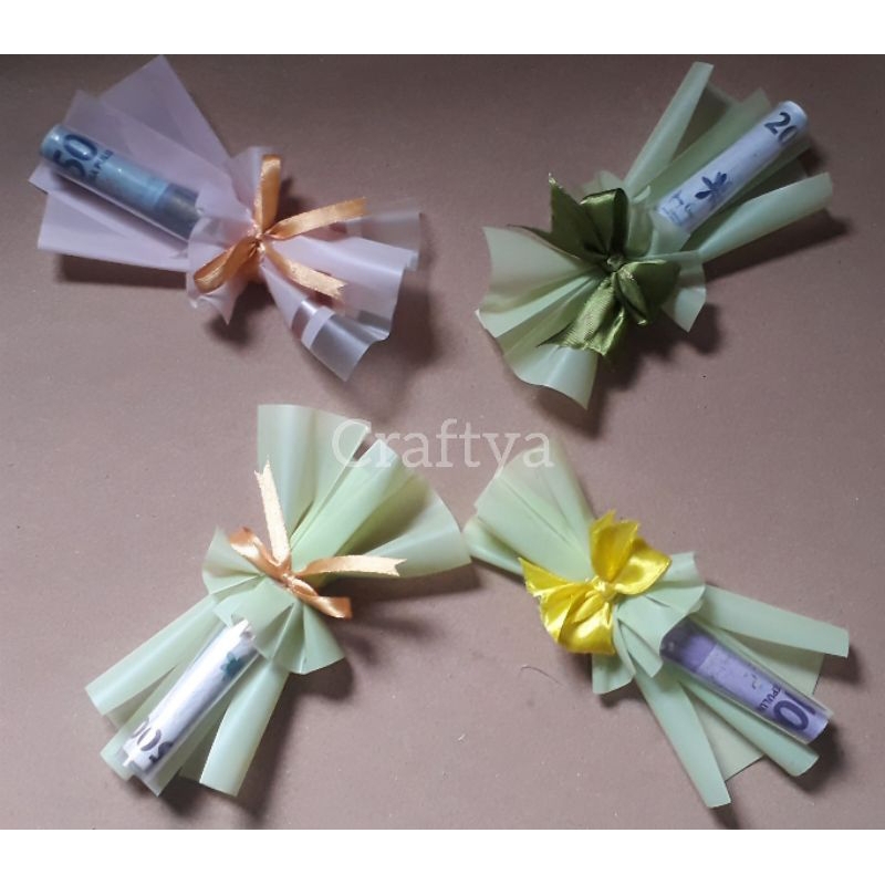 Buket Mini Satu Gulung Angpao Lebaran [Mini Money Bouquet]