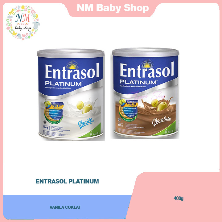 

ENTRASOL PLATINUM VANILA COKLAT 400 GR SUSU DEWASA 400GR SSKL NM