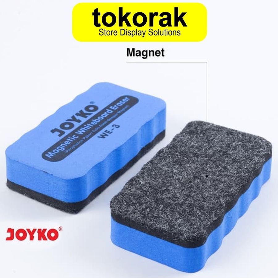 

PENGHAPUS PAPAN TULIS PUTIH JOYKO WE-3 WHITEBOARD ERASER MAGNET