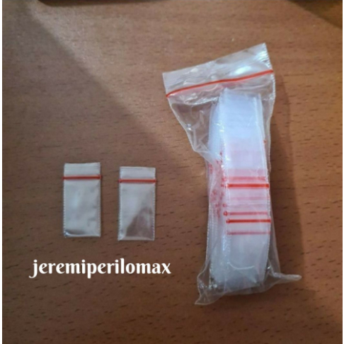 SALE ⚡Plastik Klip isi 100 lembar / Klip Kecil TEBAL 2x3.5cm / Plastik Klip 2x3.5cm / Klip Plastik 2