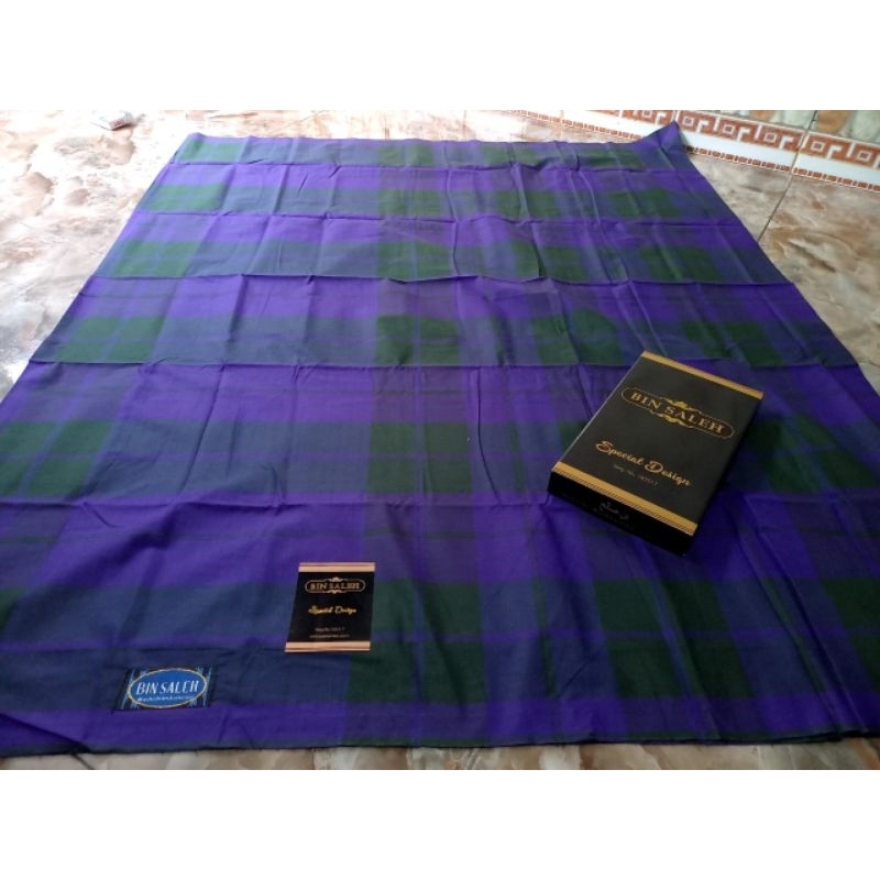 COD / SARUNG BIN SALEH TYPE KDT KOTAK-KOTAK JADUL SANDUR MADURA ori by BIN SALEH (P).