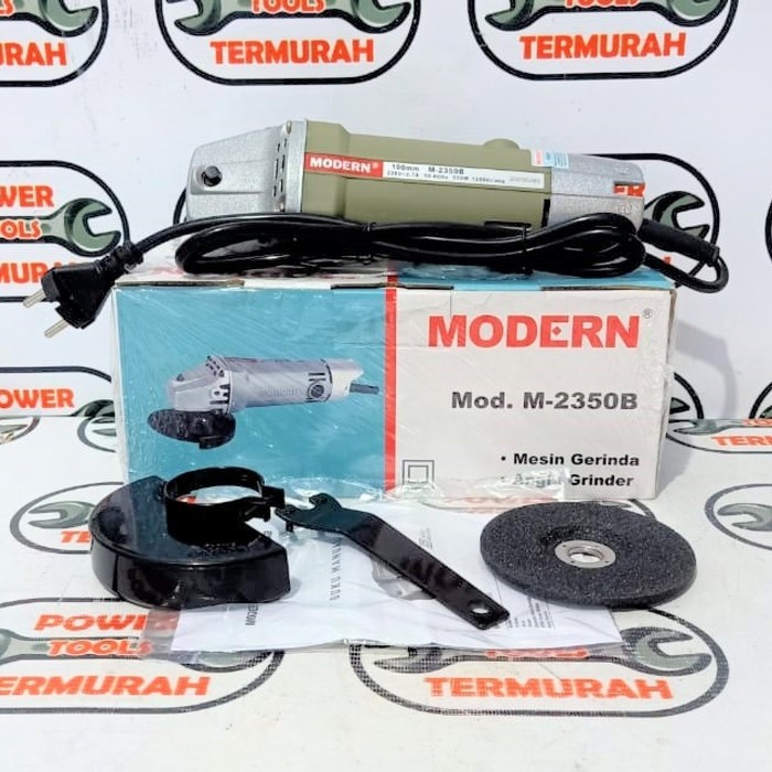 

Mesin Gerinda Modern M-2350B Angle Grinder M2350B Gurinda M 2350B