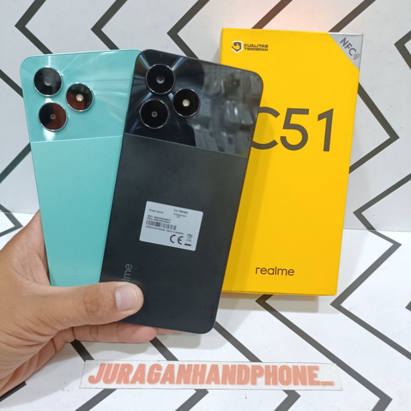 Realme C51 Ram 4/128GB + 4/64GB Hp Second Seken Bekas Fullset