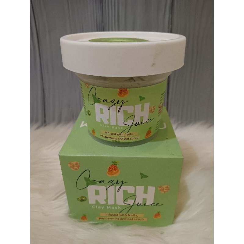 Kouru crazy rich juice clay mask ori preloved