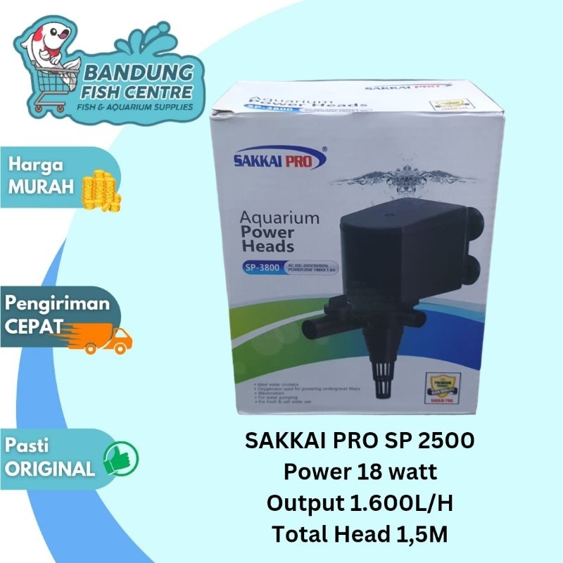 Sakkai Pro SP2500 Pompa Aquarium Kolam Sakkaipro SP 2500 Submersible Pump
