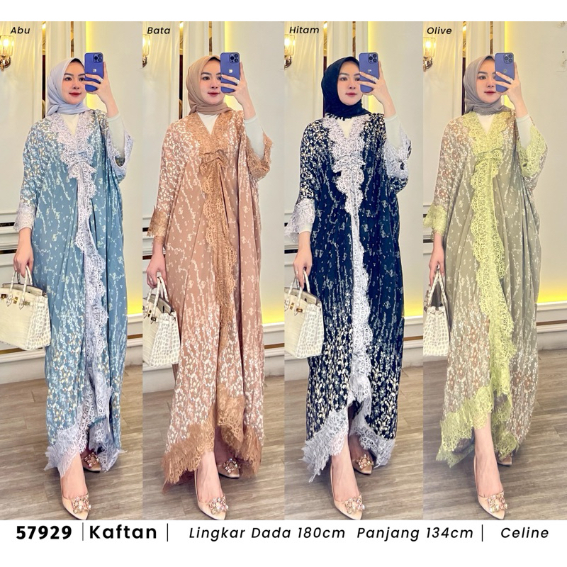 RESIN FASHION - Kaftan renda mewah Extu