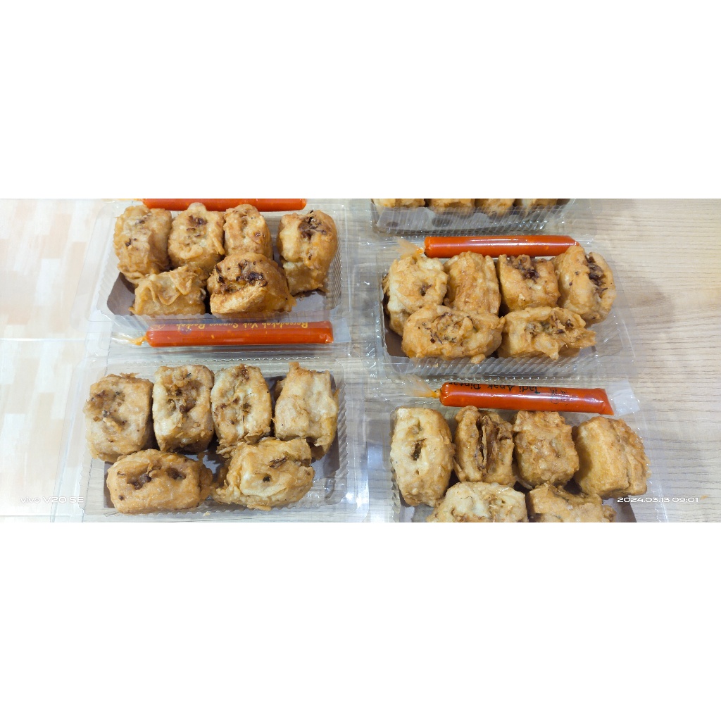 

Tahu isi ready enak halal 100% kriuk banget
