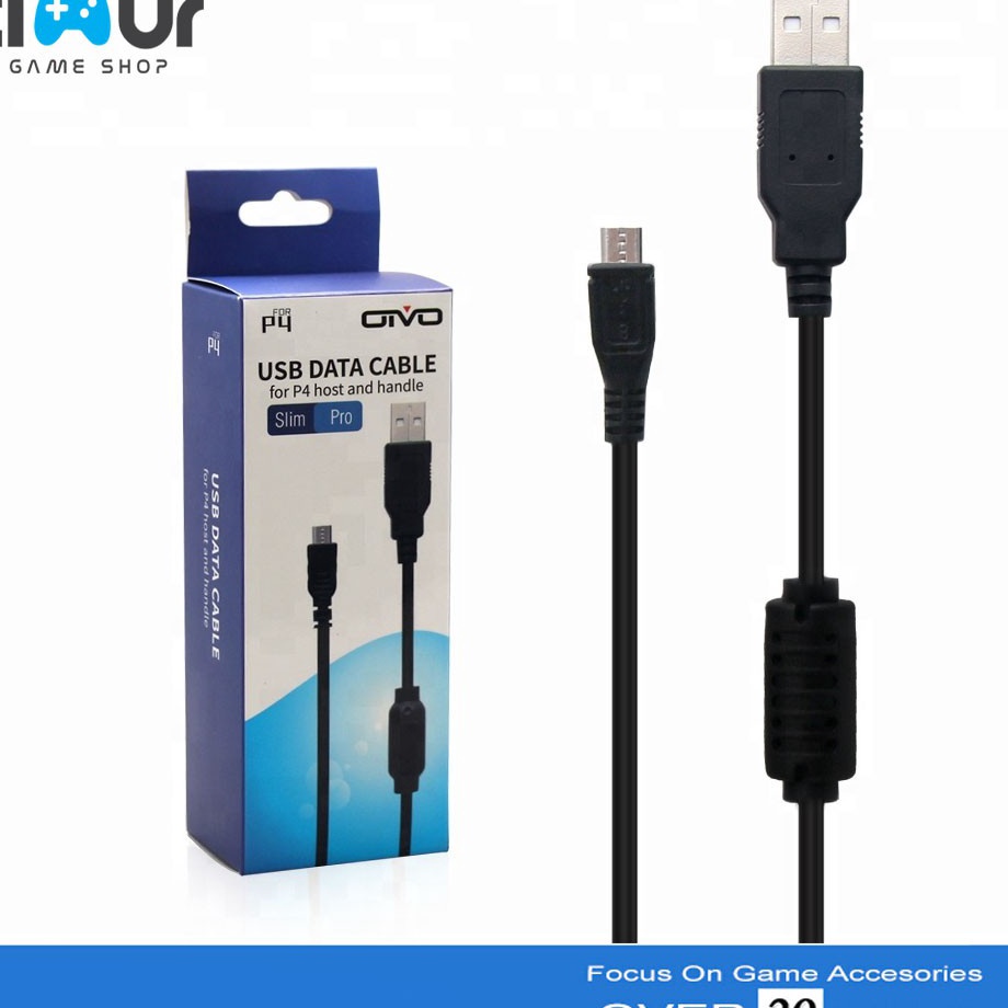 Pyo OIVO Kabel Data USB Charger Stik Stick PS4 Ori Original Slim Pro z Kemasan Baru Ready Stock