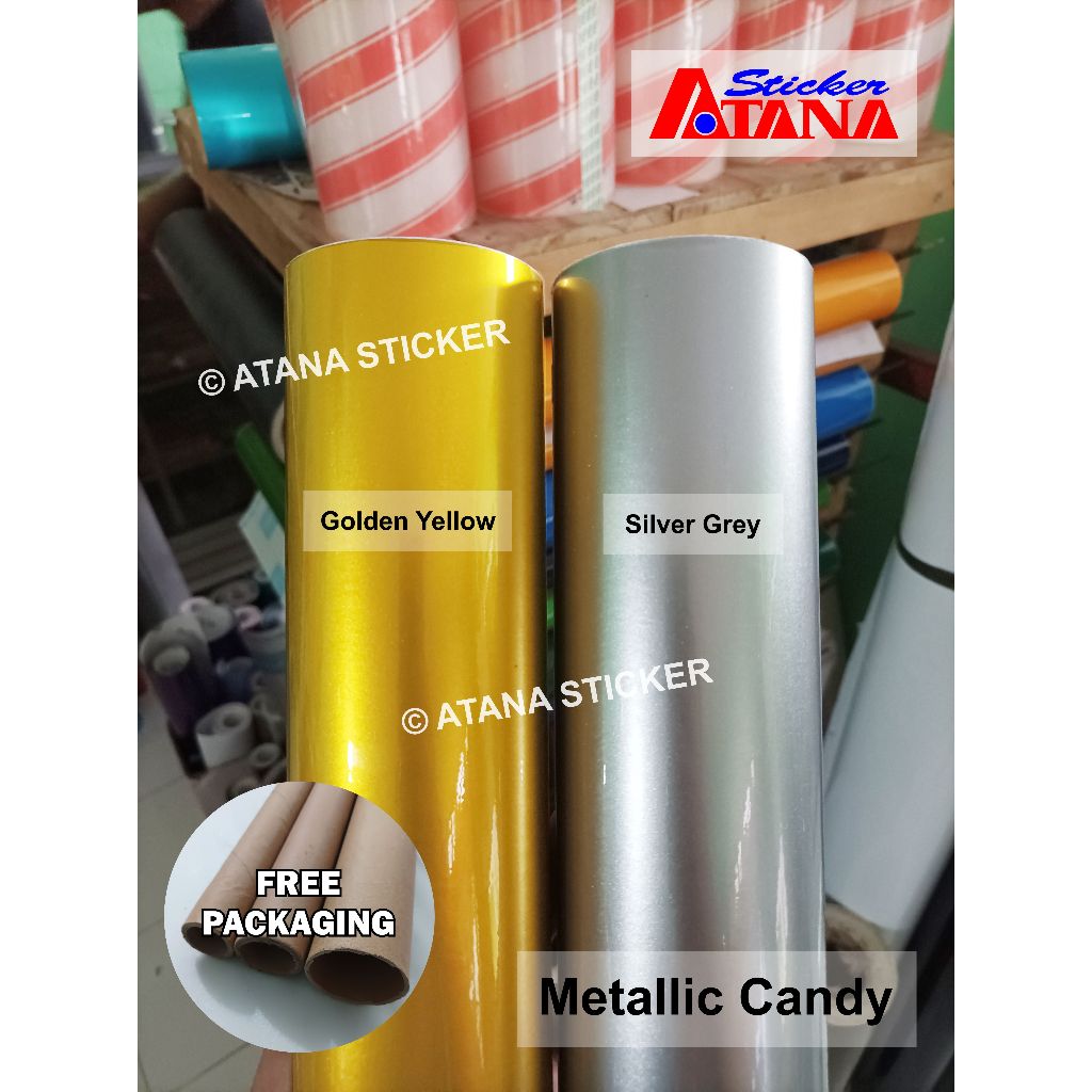 Skotlet Kuning Emas Silver Metalik Candy Gold Grey Super Glossy Mutiara Paint Metallic Cutting Stike