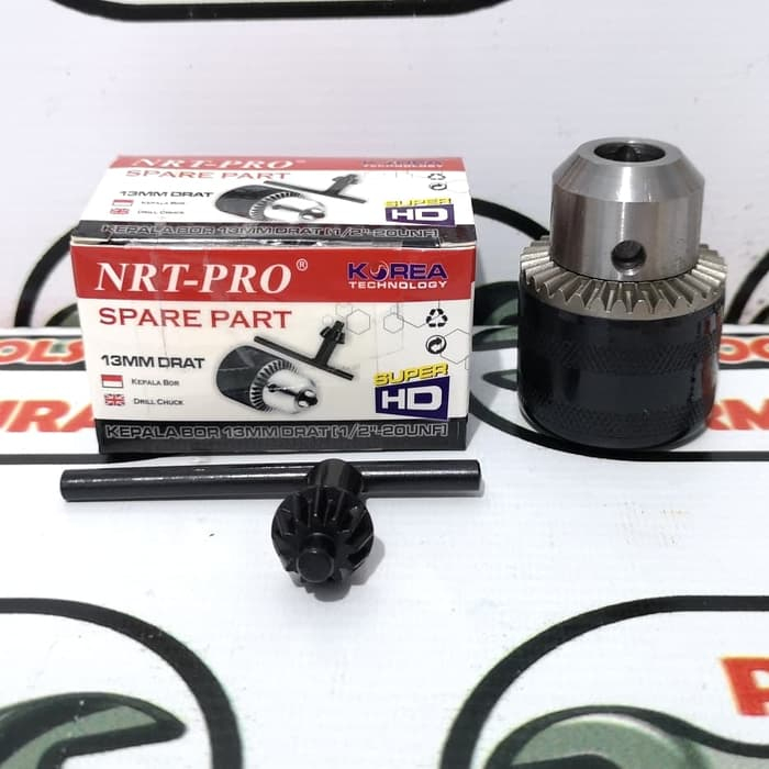 

Kepala Bor 13mm Drat + Kunci NRT PRO Drill Chuck 13 mm 1/2" 20 UNF
