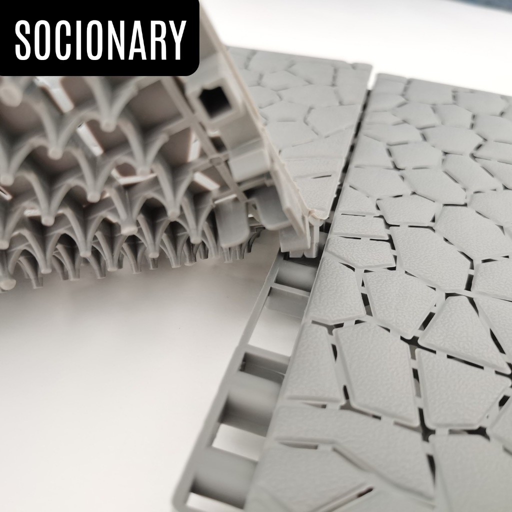 Keset Lantai Marmer Anti Slip Kamar Mandi (6pcs)