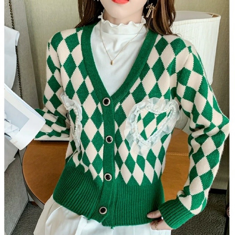 Knit Cardigan Korean Style