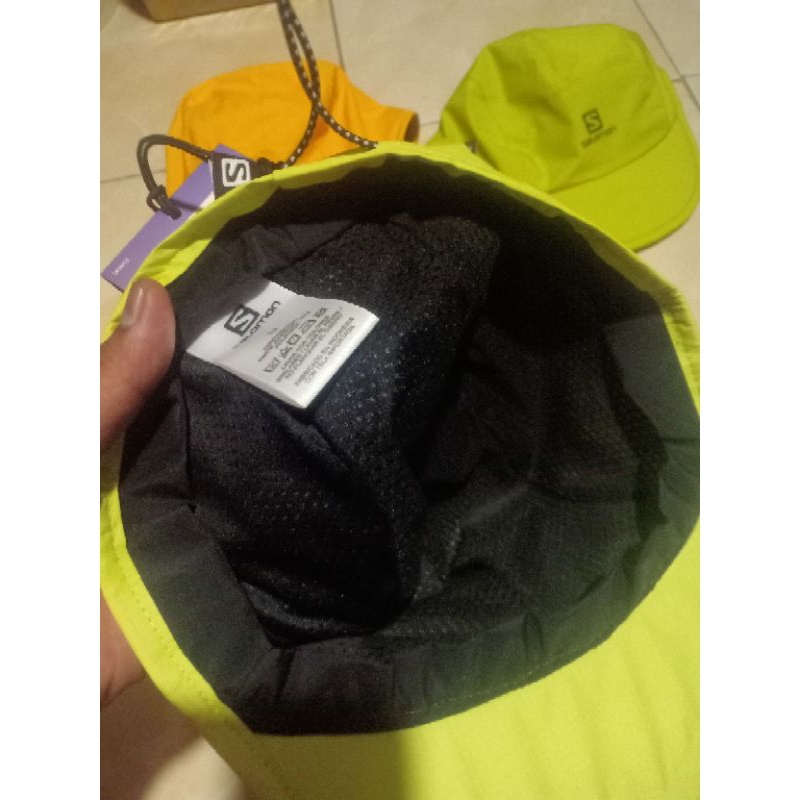 salomon running cap gtx / topi lari outdoor / topi trail running salomon waterproof