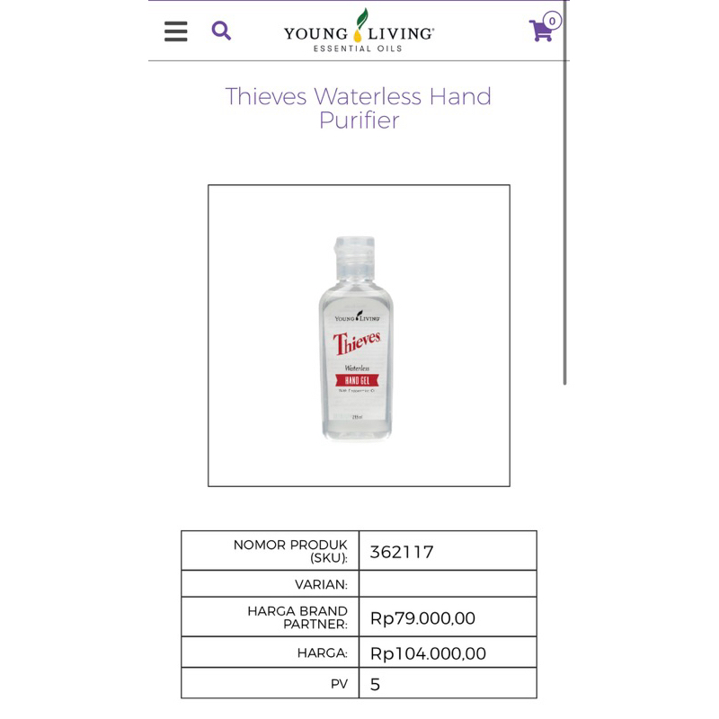 Thieves Handgel / Hand Sanitizer