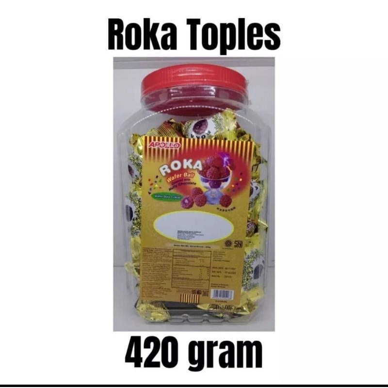 

Roka Apollo Toples Wafer Ball Coklat 420gr Exp 2026