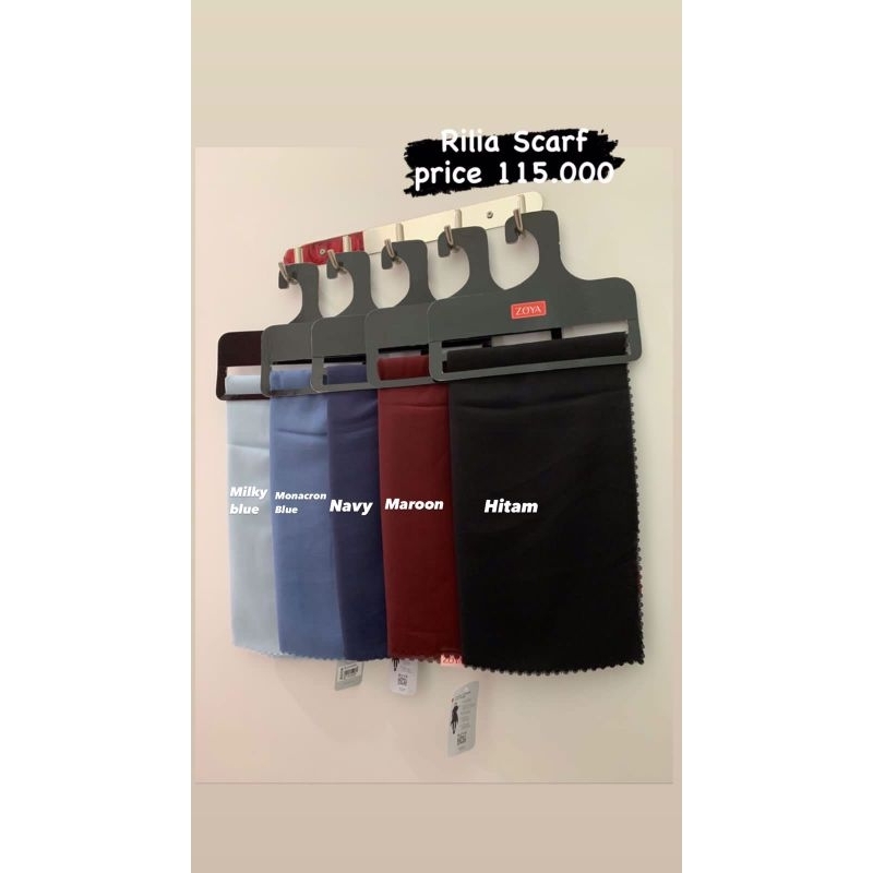 ZOYA - Rilia Scraf Kerudung HIjab Segi Empat Polos