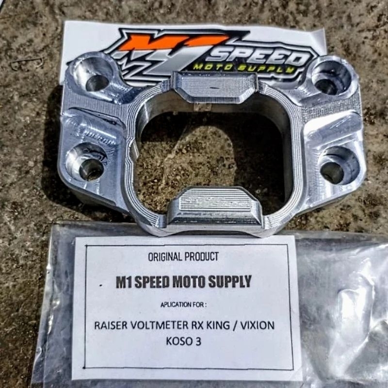 Riser Raiser Klem Stang Voltmeter Koso RX King Vixion Scorpio CNC M1 Speed