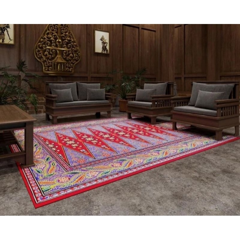 KARPET OSTRICH ANTI SLIP PERMADANI/KARPET LANTAI RUANG TAMU