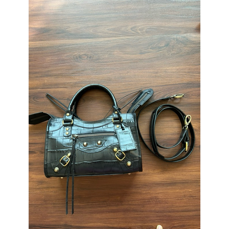 Ballen size XS kulit sapi embos croco