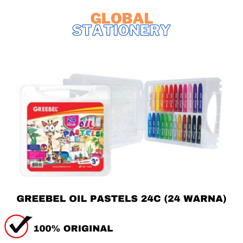 

Crayon Oil Pastels / Crayon Minyak GREEBEL 24C (24 WARNA)