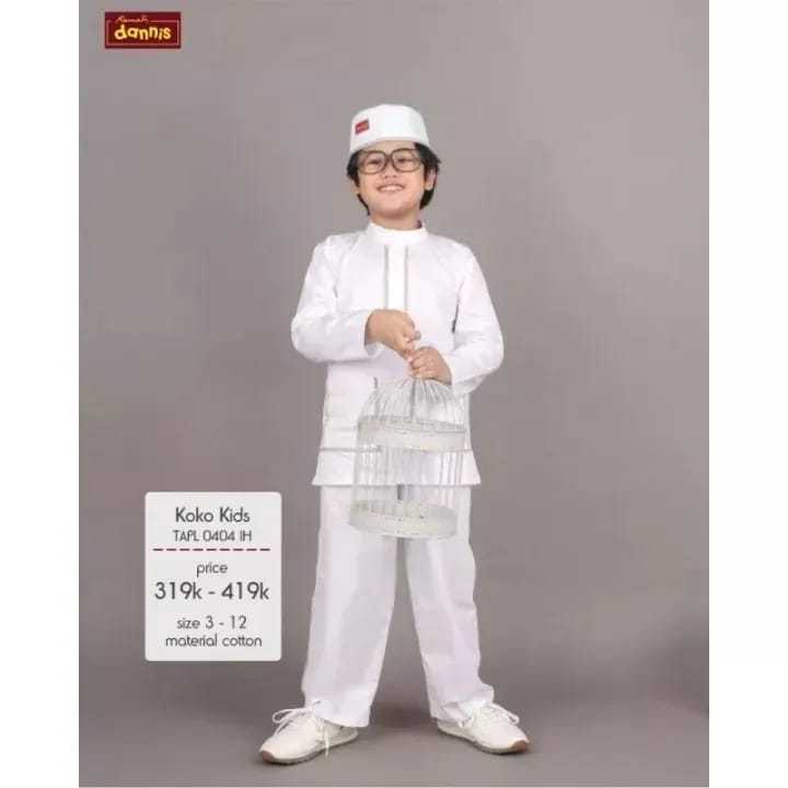 Dannis anak laki koko size 11 usia sekitar 11 tahun busana muslim anak