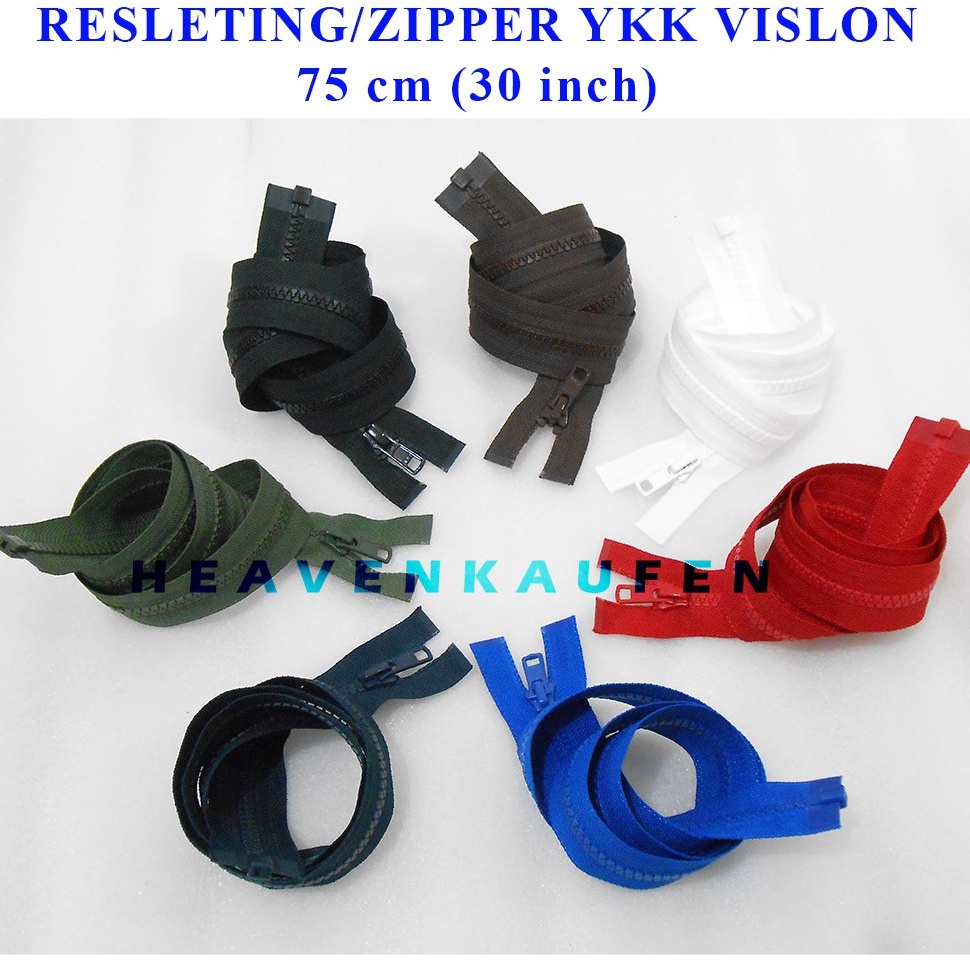 WVR572 GROSIR ResletingZipper Jaket YKK Vislon 75 cm 3 inch