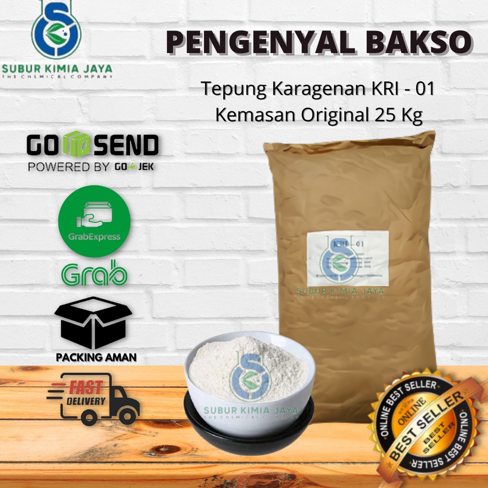 

WWW724 Terbaru Tepung Karagenan Pengeyal Bakso 25 KG KHUSUS GOJEK