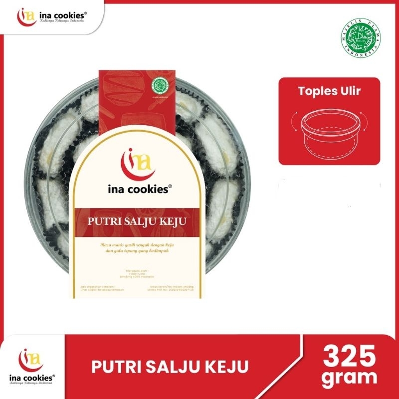 

INA COOKIES Putri Salju Keju (Toples Reguler)