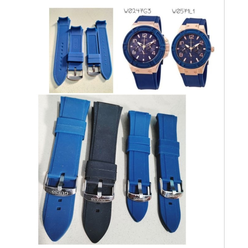Strap Tali Rubber Jam Tangan Guess Guess W0571L1  W0247G3  Rubber Silikon