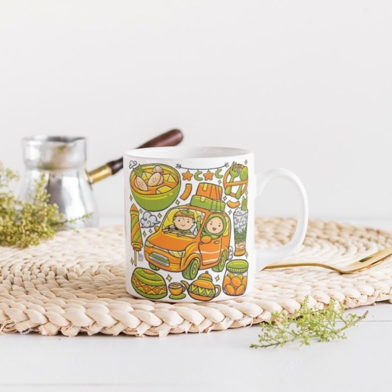 hampers mug idul fitri / mug custom idul fitri / mug eid mubarak / happy eid mubarak