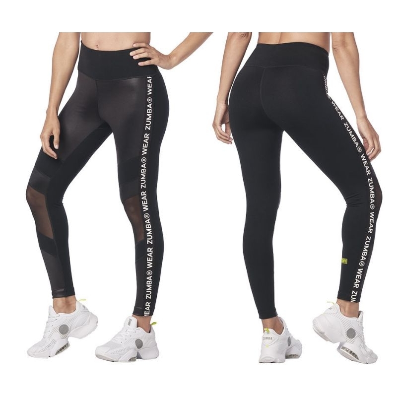 Zumba Wear ZW High Waisted Panel Ankle Leggings