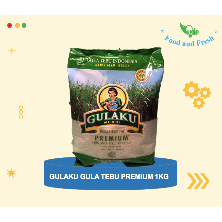 

Gulaku Gula Pasir Tebu Premium 1 Kg