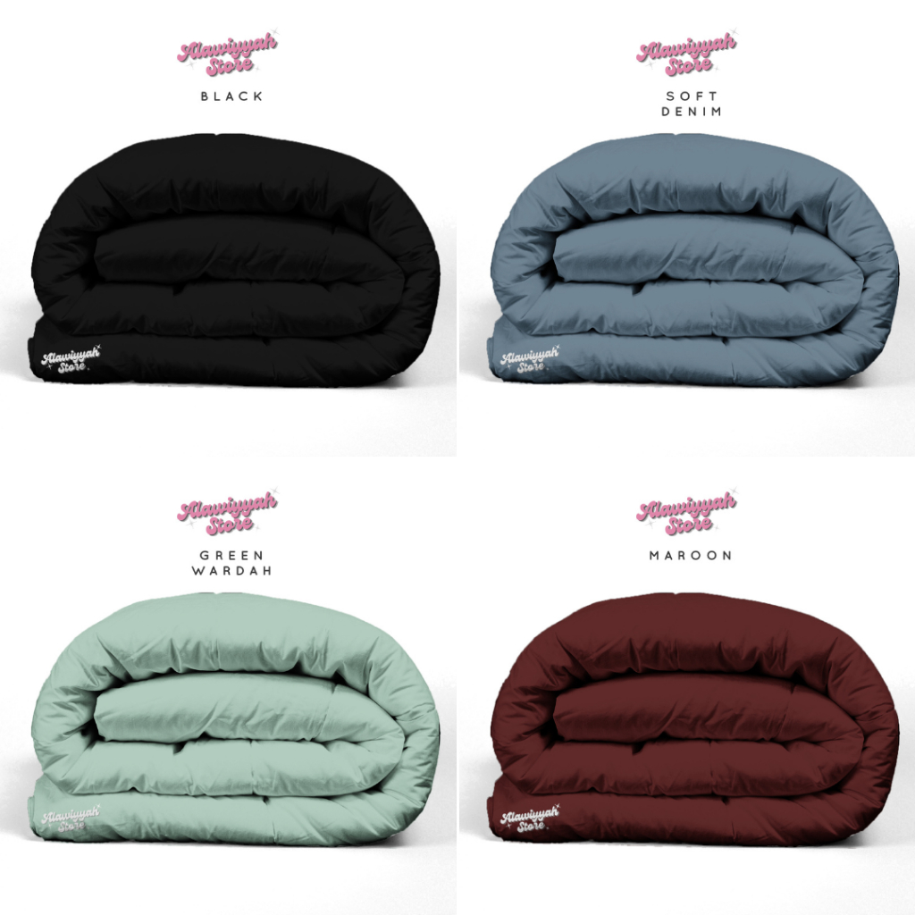 Bedcover Polos Pastel 200x220 Dacron Nyaman