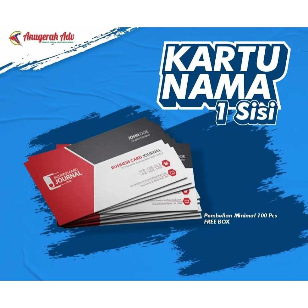 

KARTU NAMA 1 SISI