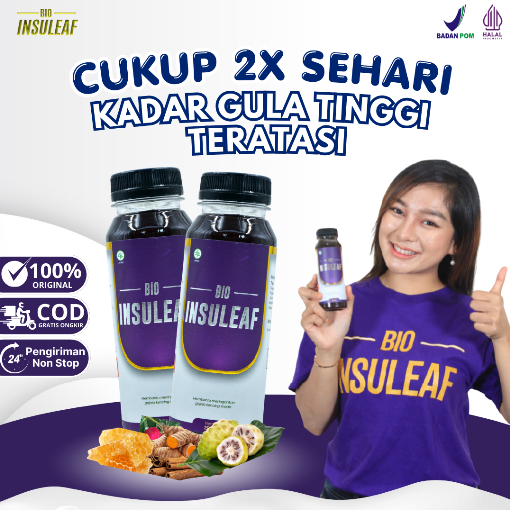 

Bio Insuleaf Madu Herbal Efektif Membantu Menurunkan Gula Darah Tanpa Efek Samping