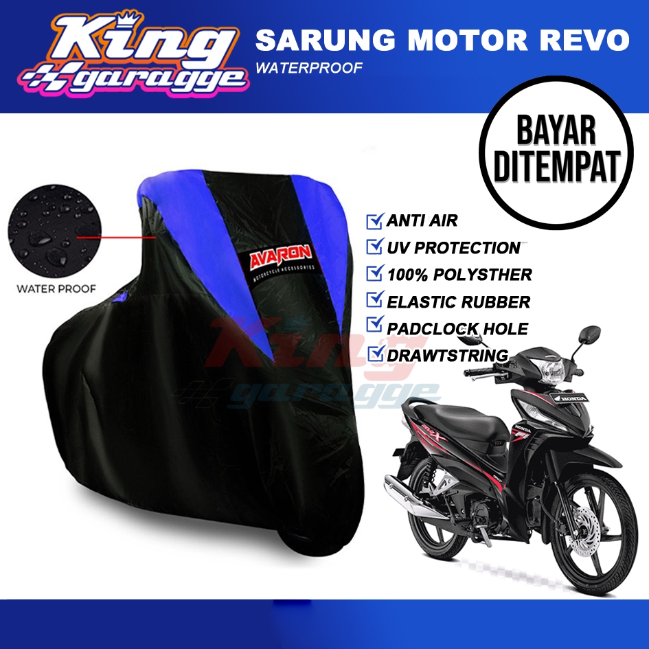 Sarung Motor Revo/Cover Motor Honda Revo /Jas Motor Revo Berkualitas/Selimut Motor Revo /Tutup Motor