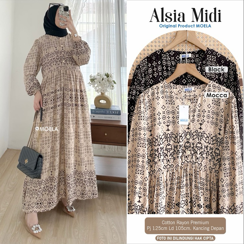 MIDI DRESS MOELA alsia midi