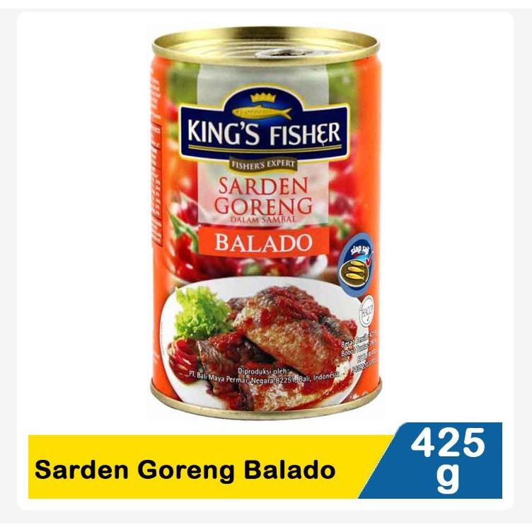 King's Fisher Sarden Goreng Balado 425 gr