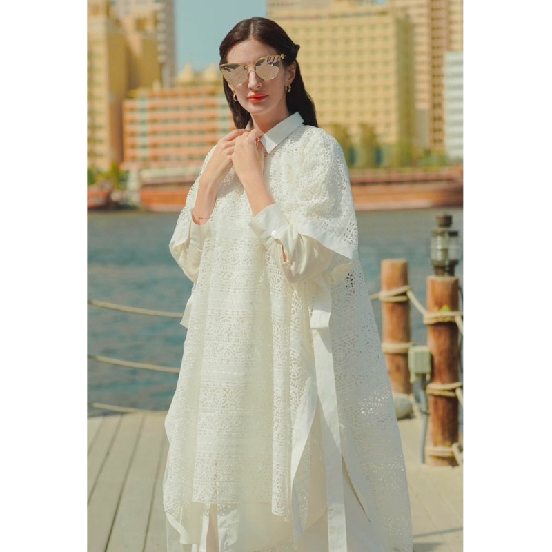 Hannah Lace Outer White Benang Jarum All Size [NEW…NEW…NEW]