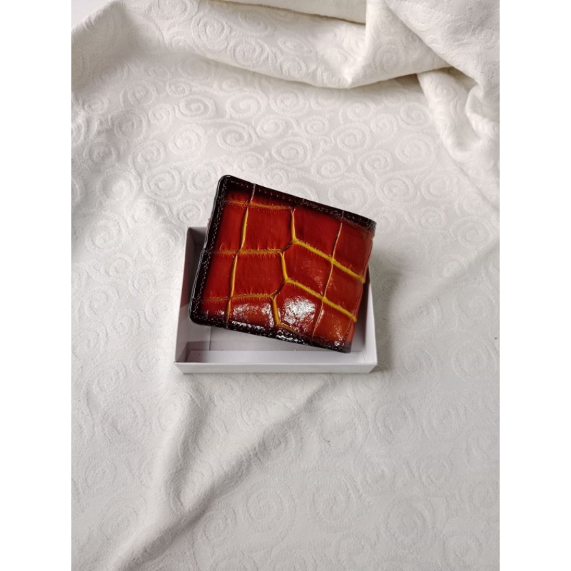 Dompet kulit buaya asli / Dompet kulit kasuari / dompet pria / dompet lipat