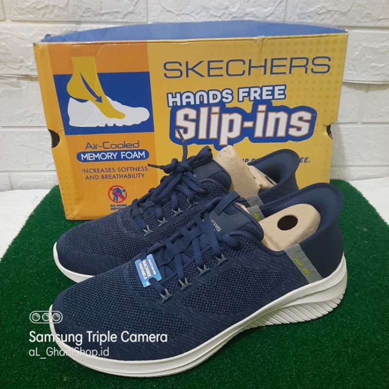 Sepatu Slip On Pria SKECHERS ULTRA FLEX 3.0 NEW ARC SLIP INS 232458 NVY Men Original