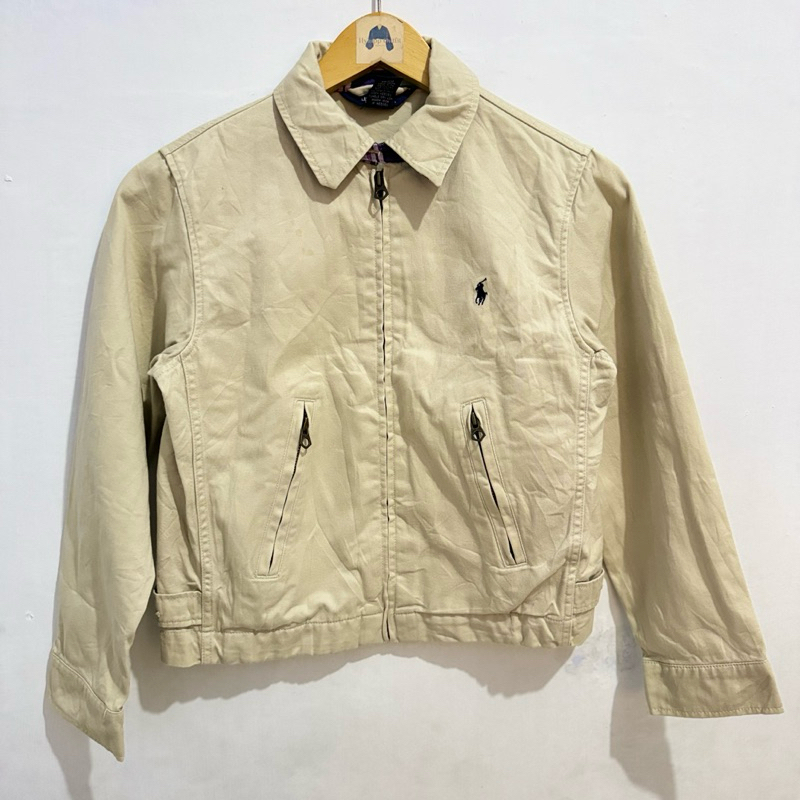 Polo Ralph Lauren Harrington Jacket Vintage Beige Preloved