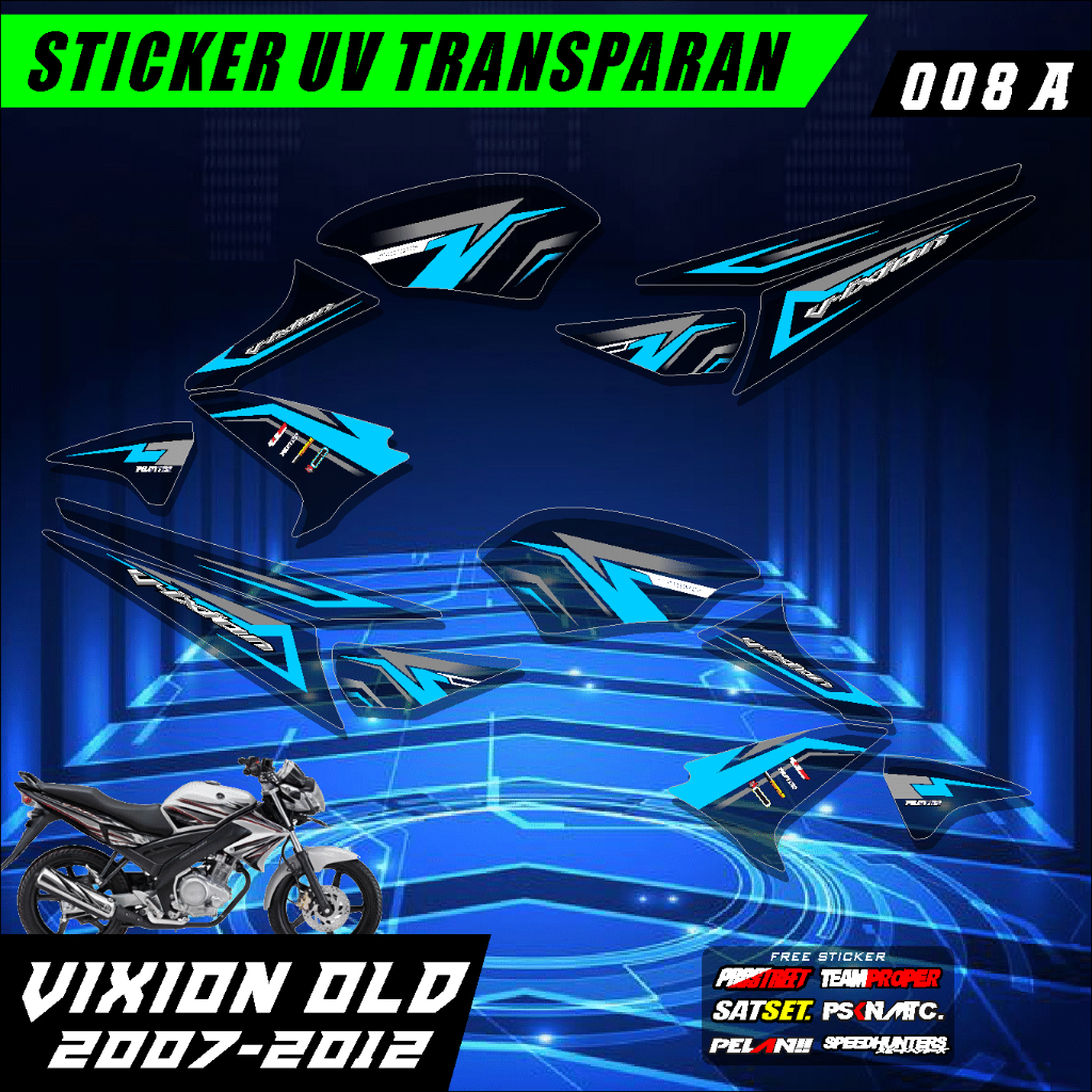 STRIPING TRANSPARAN VIXION OLD VARIASI TRANSPARAN VIXION OLD 008